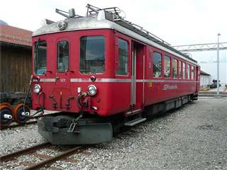Foto der RhB ABe 4/4 501 „Fliegender Rätier“