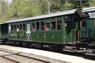 Foto der RhB AB 121 „Ehemalige RhB-Wagen in Museen“