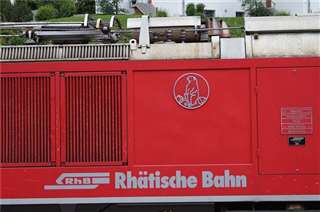 Foto der RhB Gem 4/4 802 „Murmeltier“